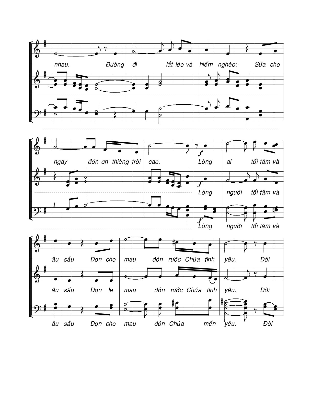 Page 5 of Sheet music PDF Xin rủ tình thương - Viết Chung