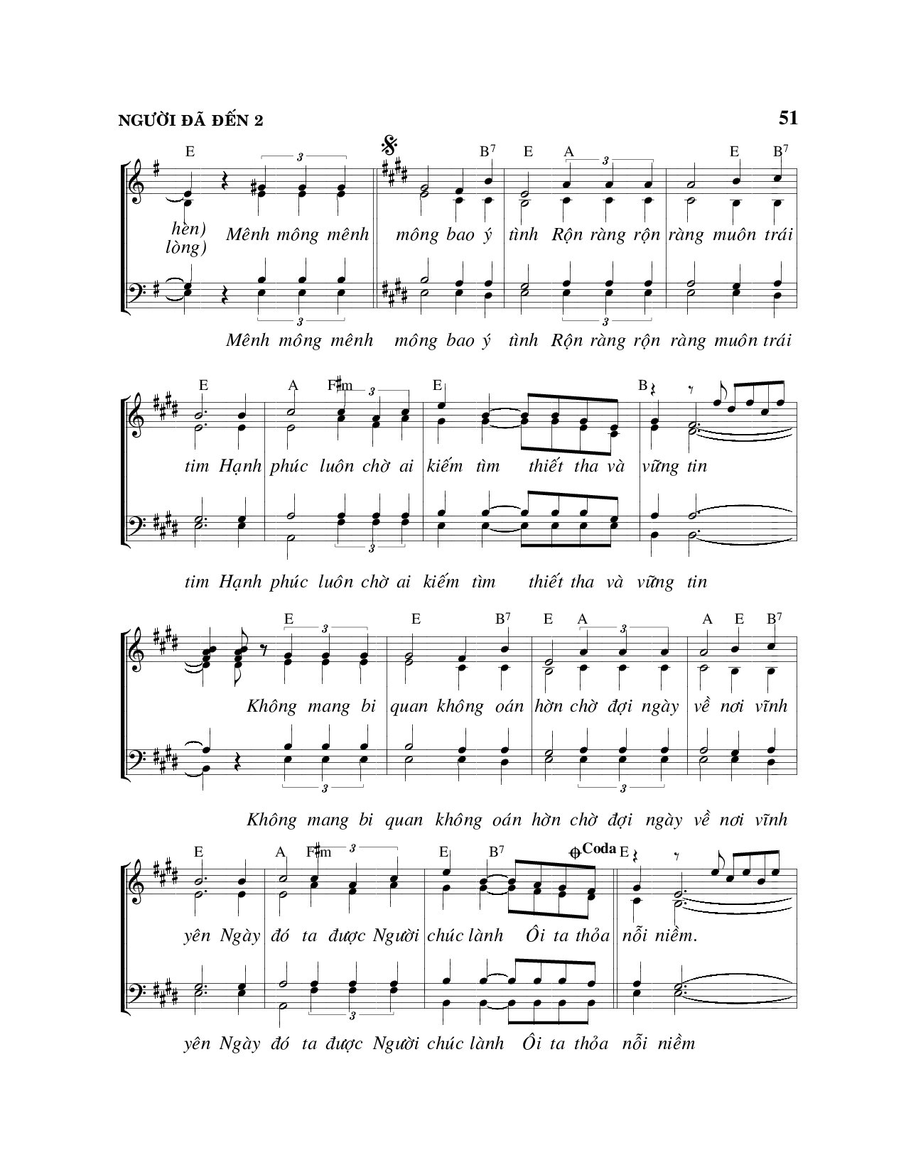 Page 2 of Sheet music PDF Người đã đến với anh em - Viết Chung