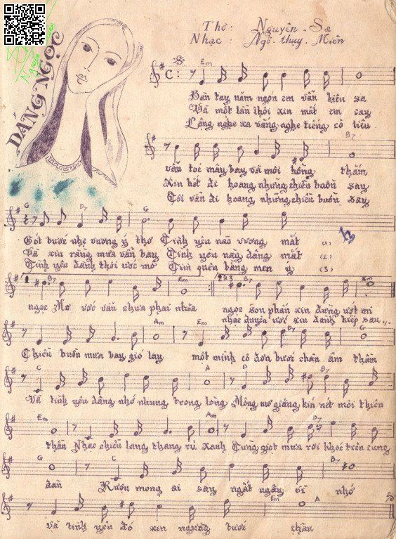 Page 3 of Sheet music PDF Giáng ngọc - Ngô Thụy Miên