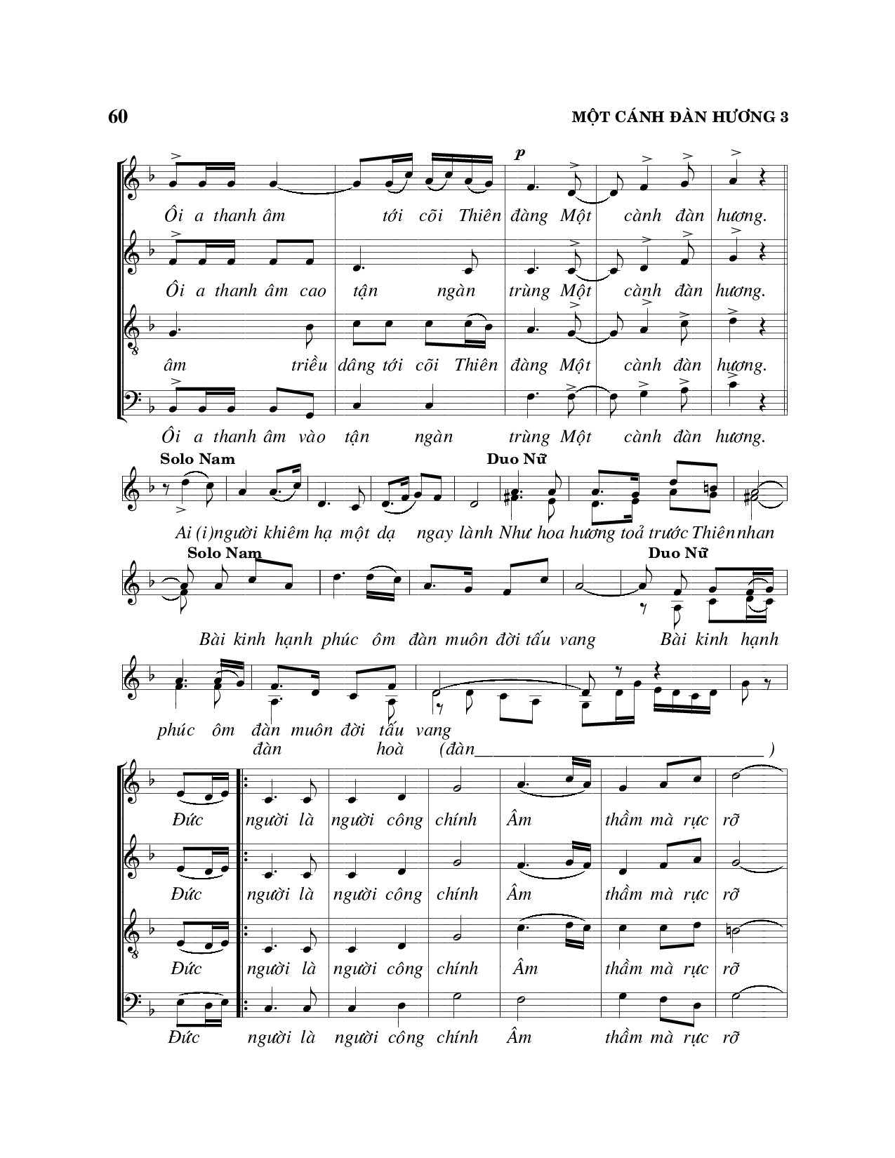 Page 3 of Sheet music PDF Một cánh đàn hương - Viết Chung