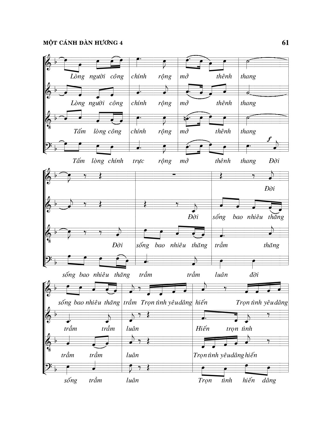 Page 4 of Sheet music PDF Một cánh đàn hương - Viết Chung