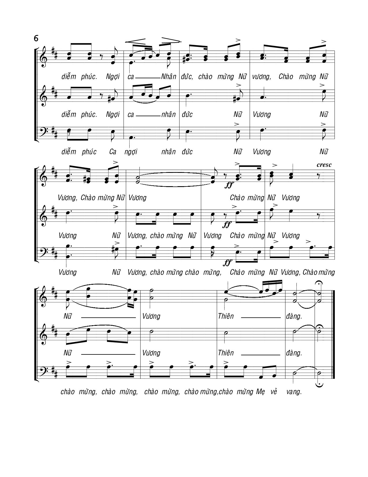Page 6 of Sheet music PDF Phượng hoàng ca - Viết Chung