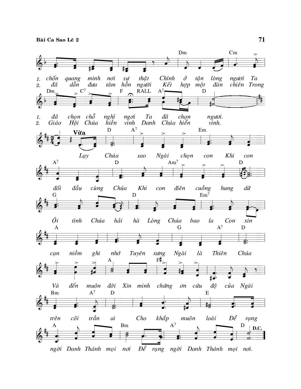 Page 2 of Sheet music PDF Bài ca Saole - Viết Chung