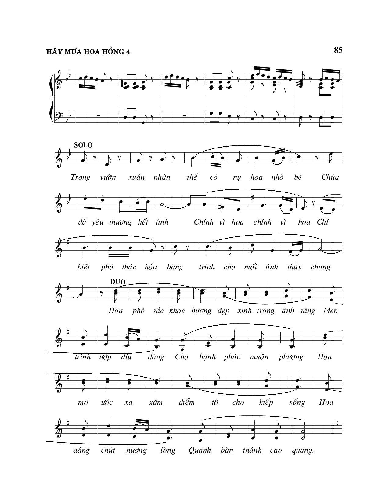 Page 4 of Sheet music PDF Hãy mưa hoa hồng - Viết Chung