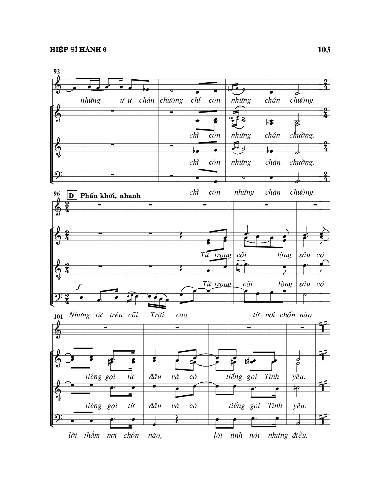 Page 6 of Sheet music PDF Hiệp sĩ hành - Viết Chung