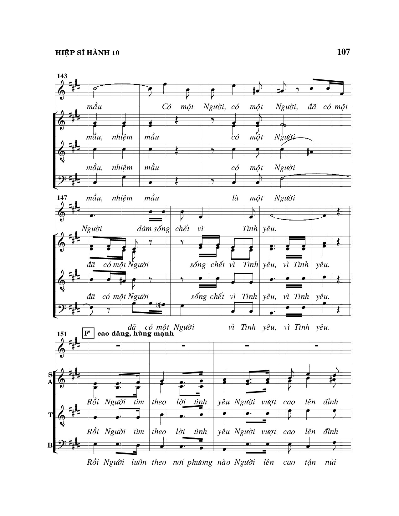 Page 10 of Sheet music PDF Hiệp sĩ hành - Viết Chung