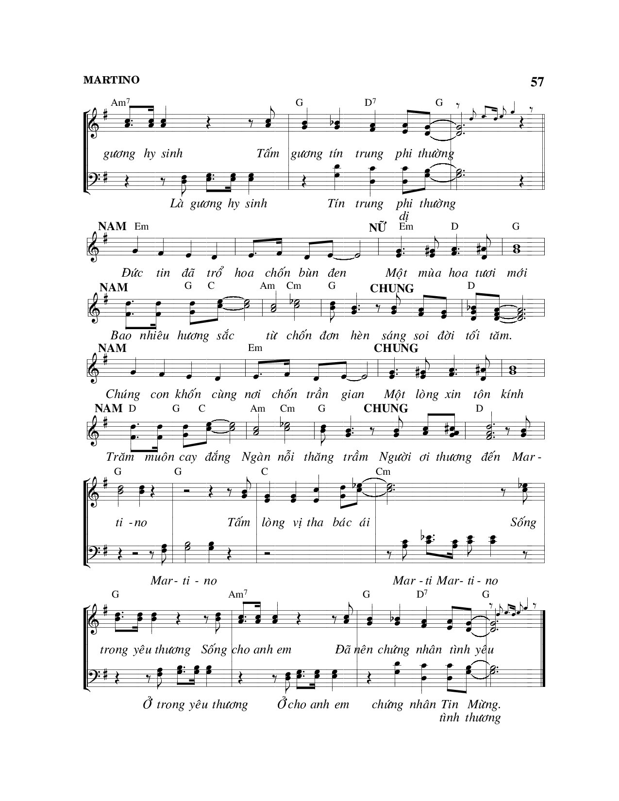 Page 2 of Sheet music PDF Martino - Viết Chung