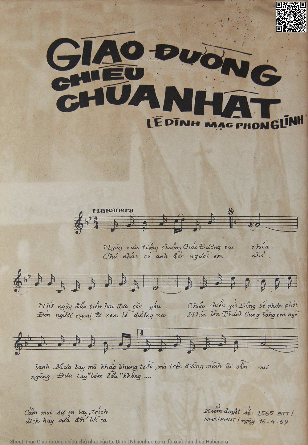Page 2 of Sheet music PDF Giáo đường chiều chủ nhật - Lê Dinh