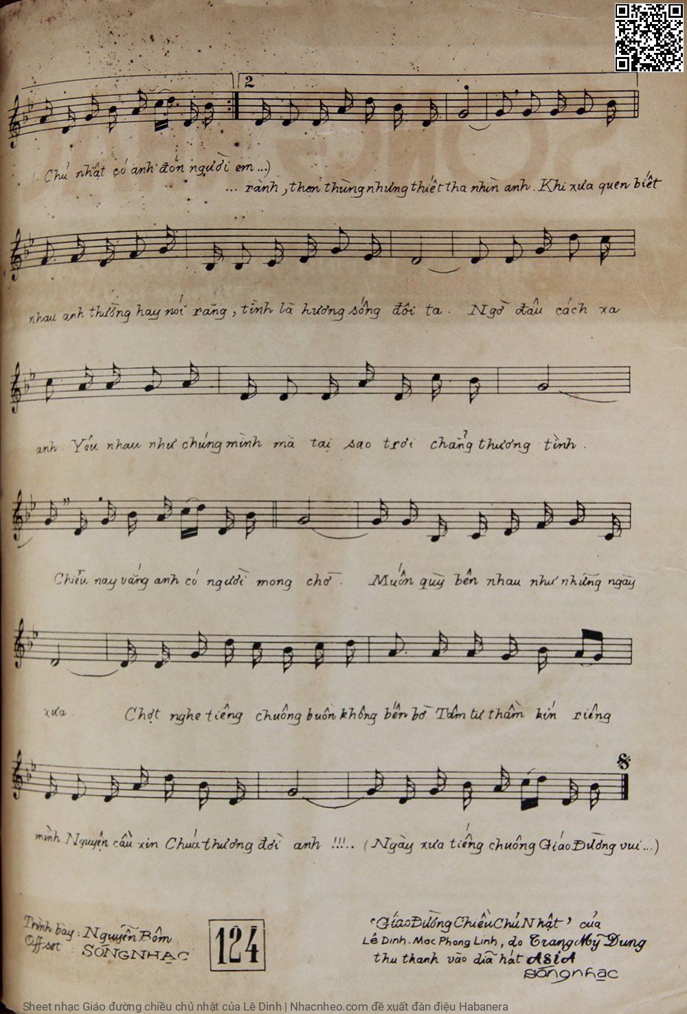 Page 3 of Sheet music PDF Giáo đường chiều chủ nhật - Lê Dinh