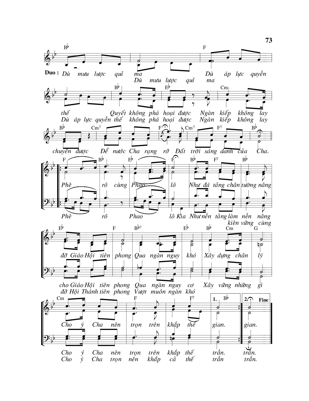 Page 2 of Sheet music PDF Trên viên đá này - Viết Chung