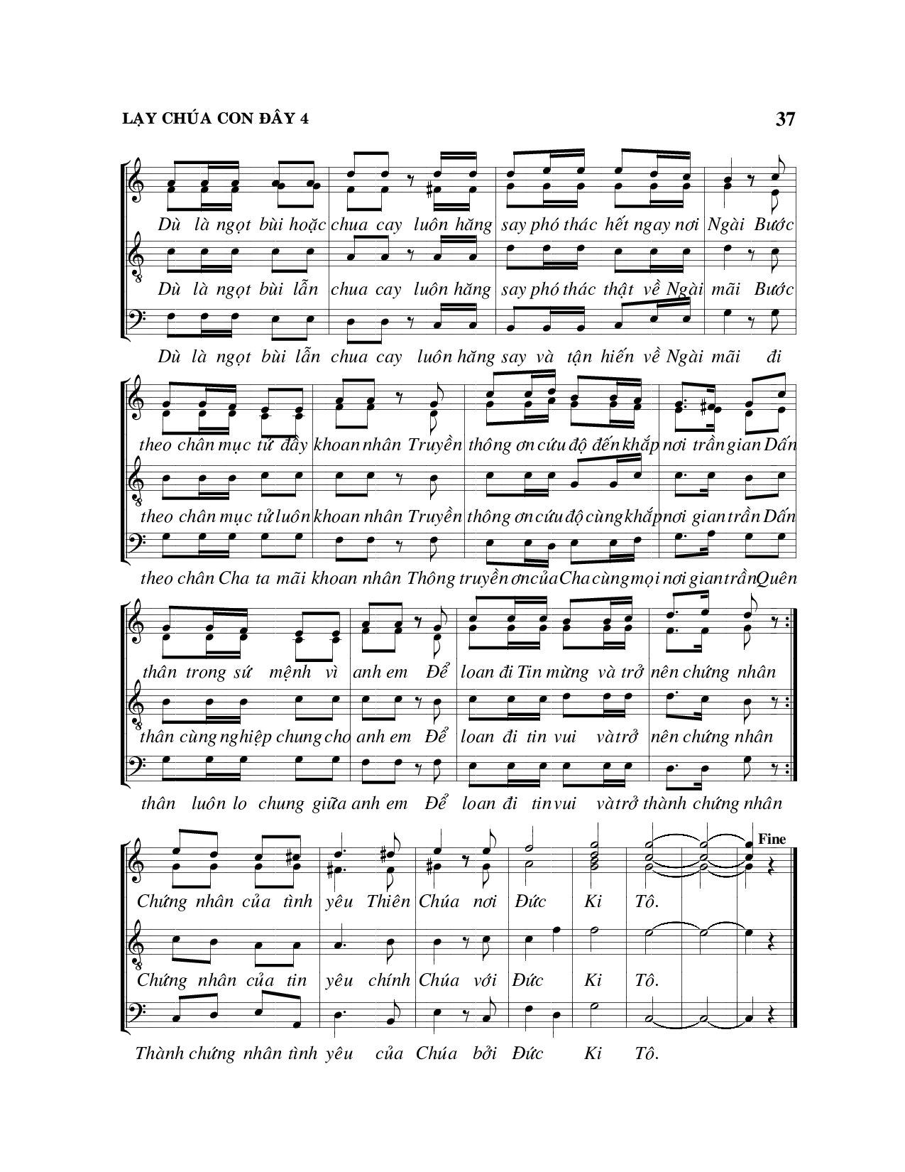 Page 4 of Sheet music PDF Lạy Chúa con đây - Viết Chung