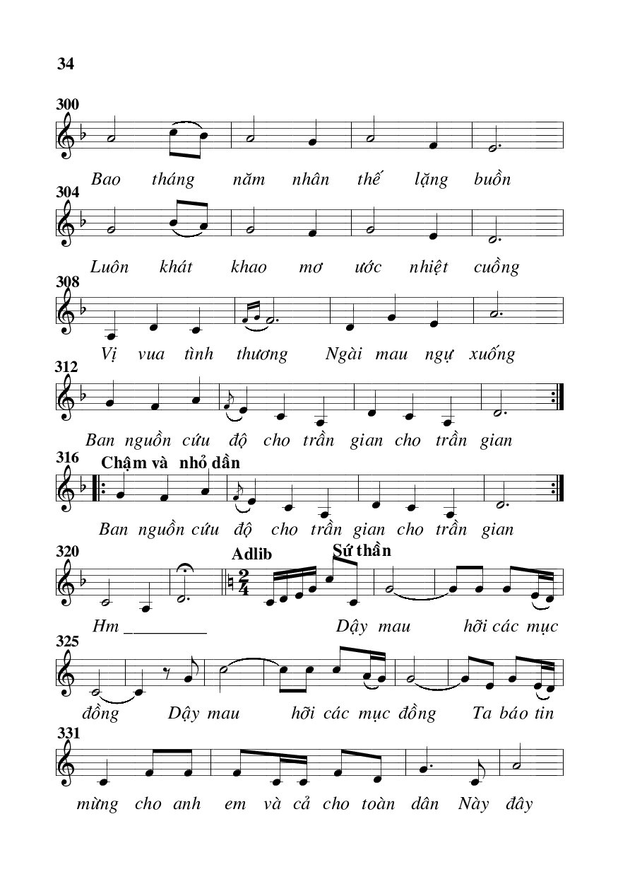 Page 14 of Sheet music PDF Ca cảnh giáng sinh - Viết Chung