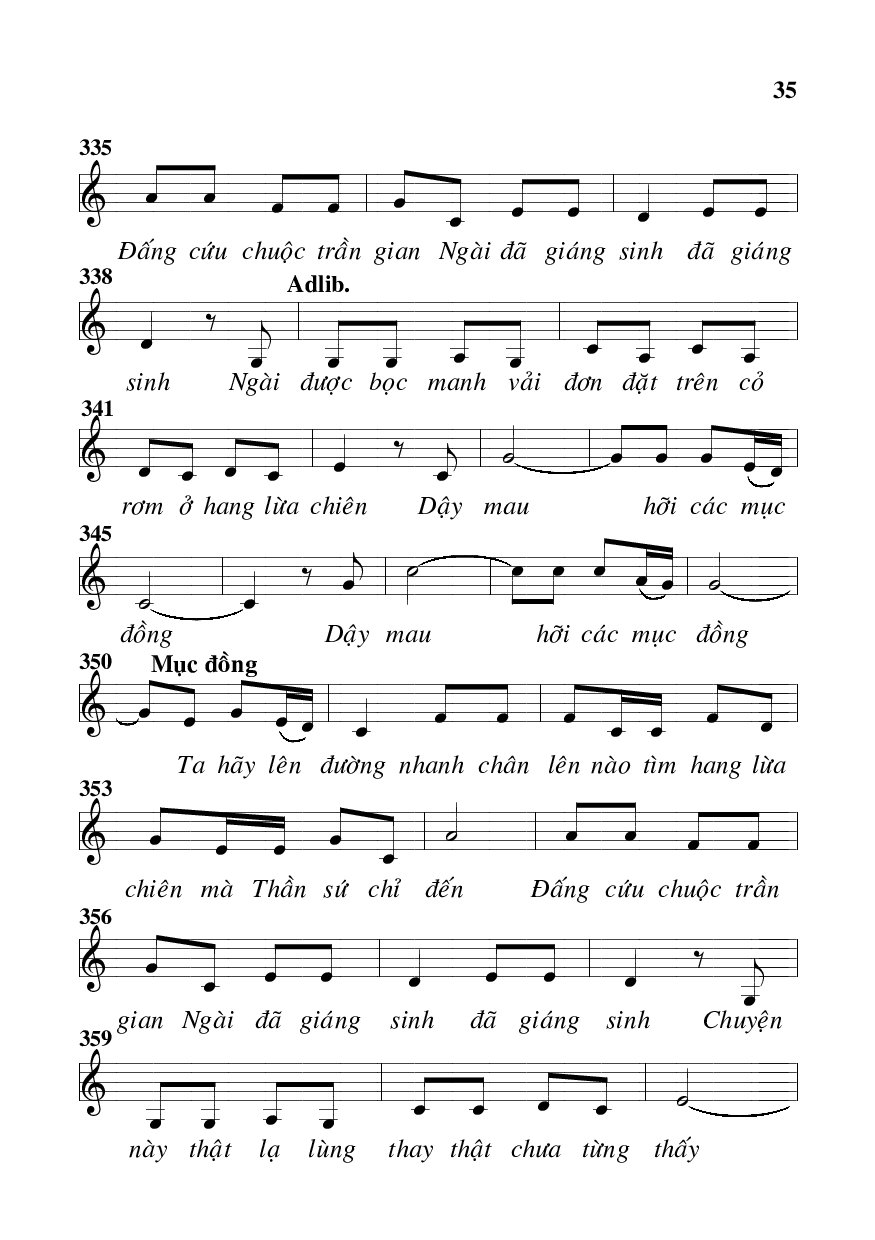 Page 15 of Sheet music PDF Ca cảnh giáng sinh - Viết Chung