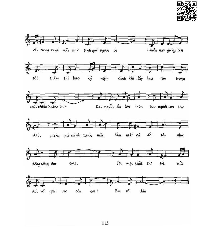 Page 2 of Sheet music PDF Giếng quê - Thuận Yến