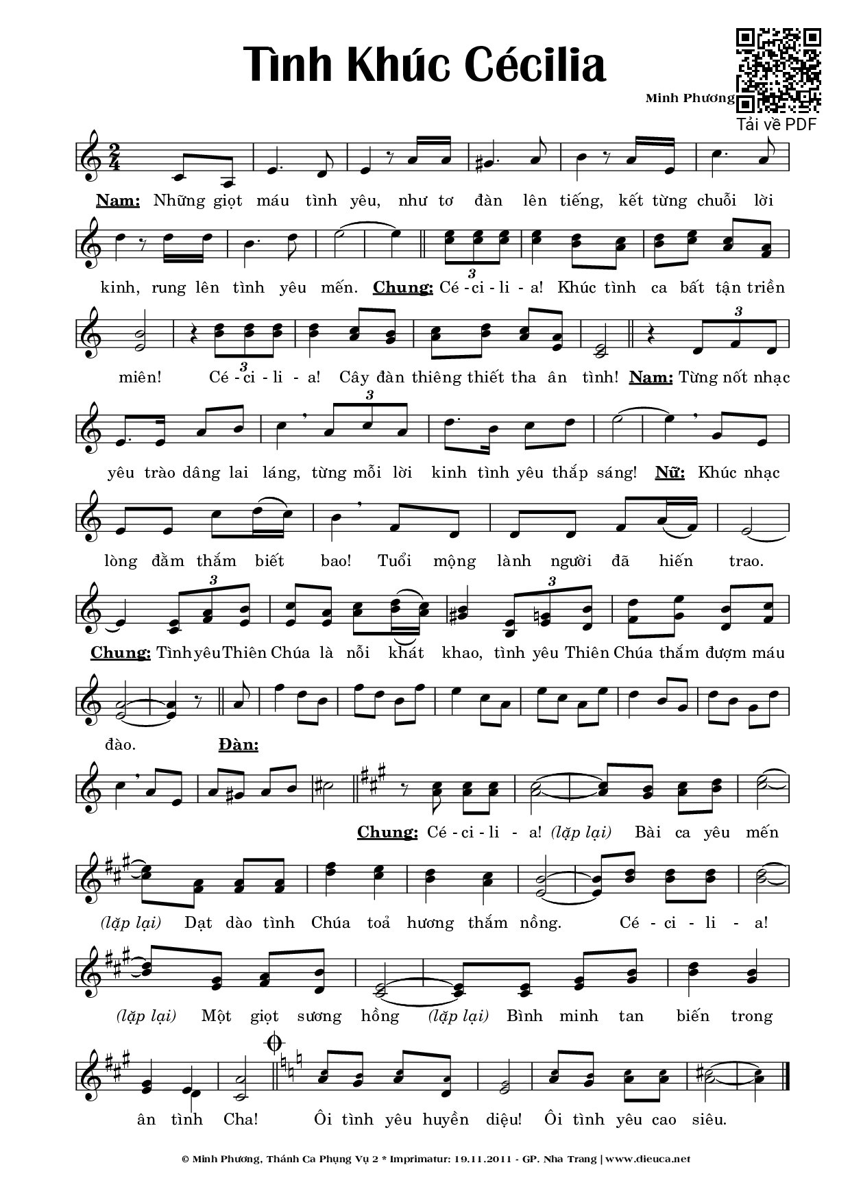 tình khúc cécilia