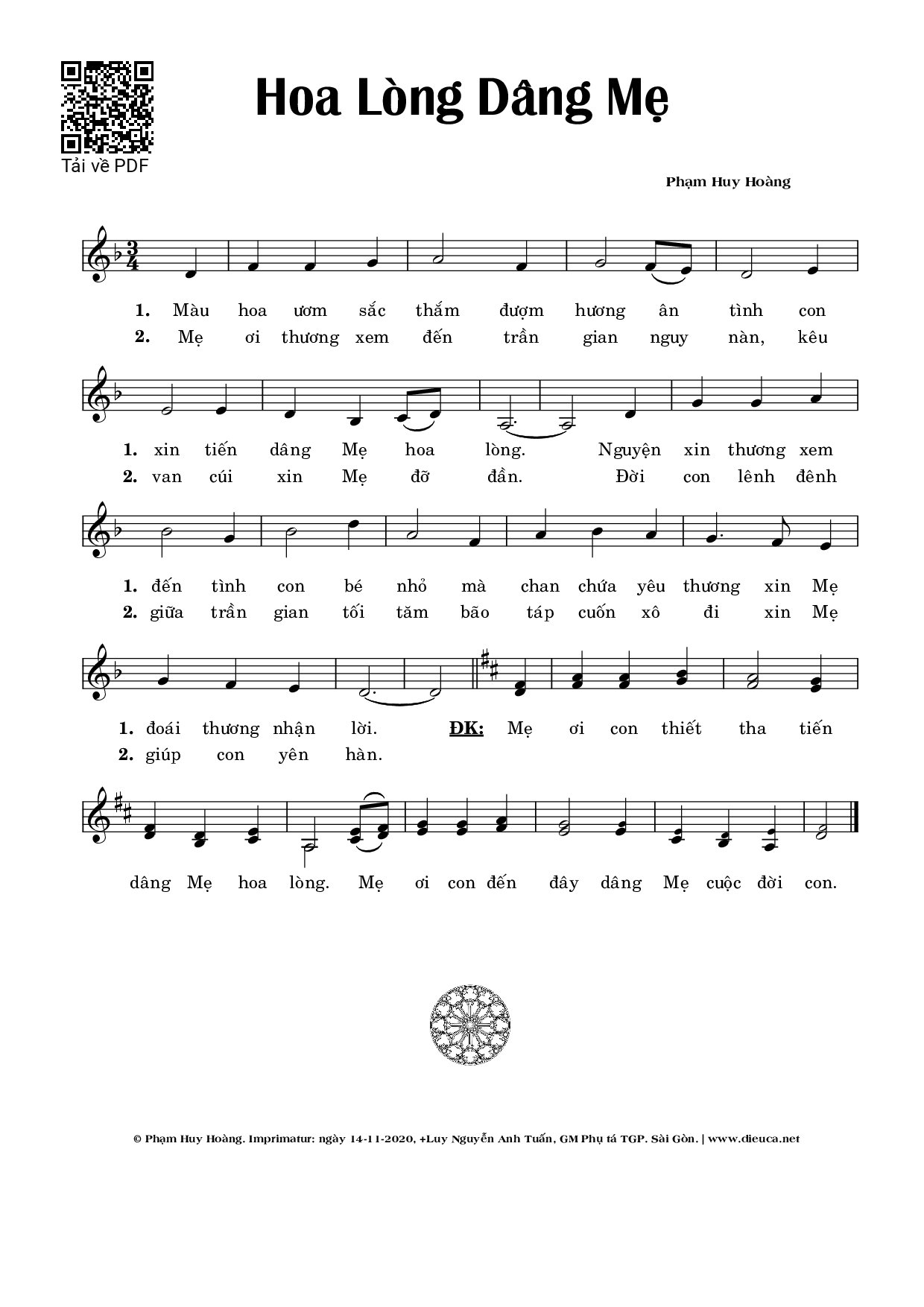 Hoa Lòng Dâng Mẹ