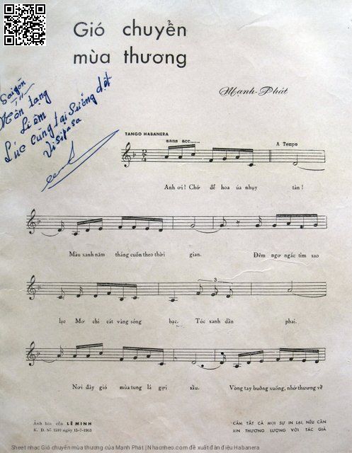 Page 2 of Sheet music PDF Gió chuyển mùa thương - Mạnh Phát