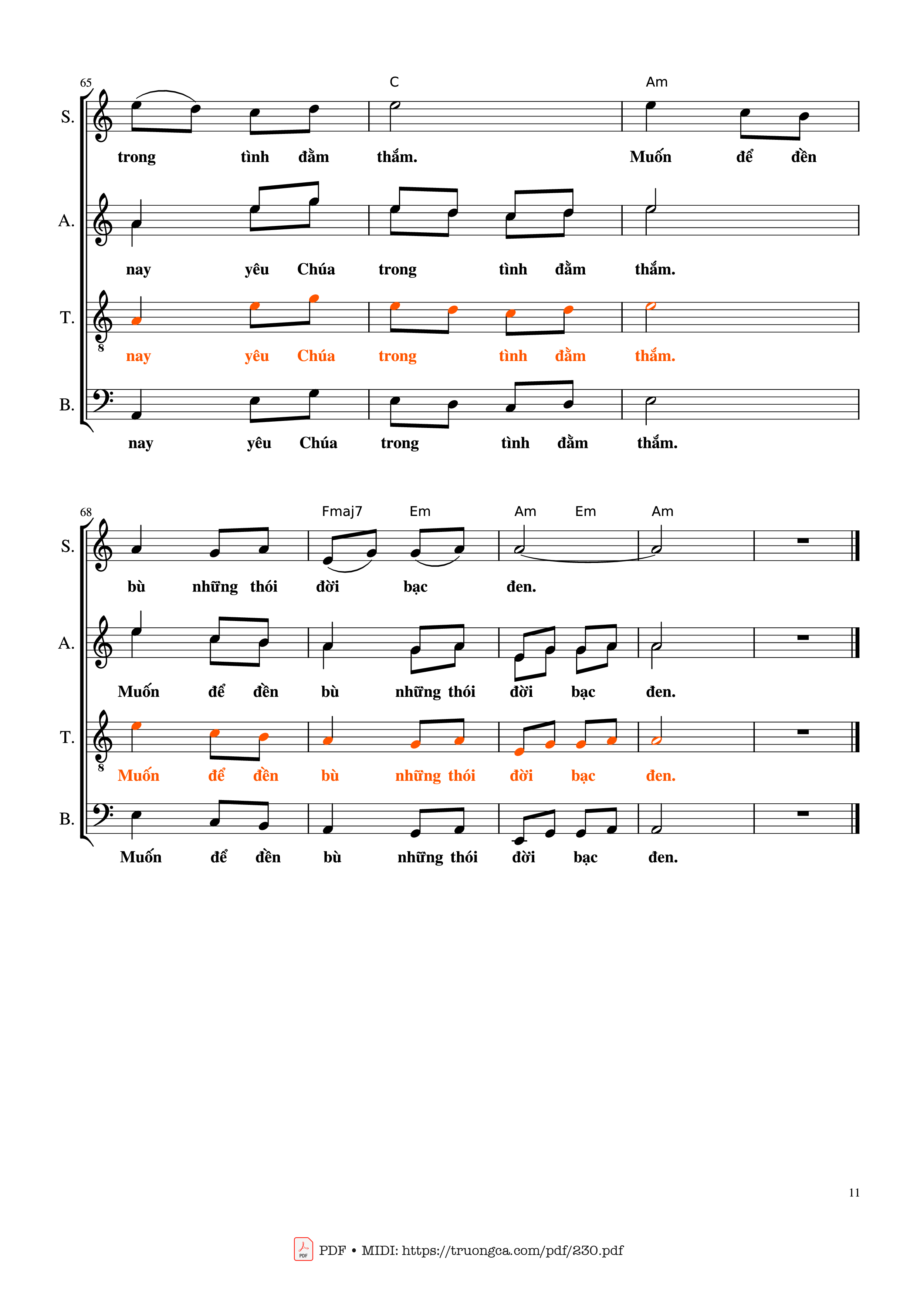 Đây bài ca ngàn trùng Dâng về Thiên Chúa, Trang 11