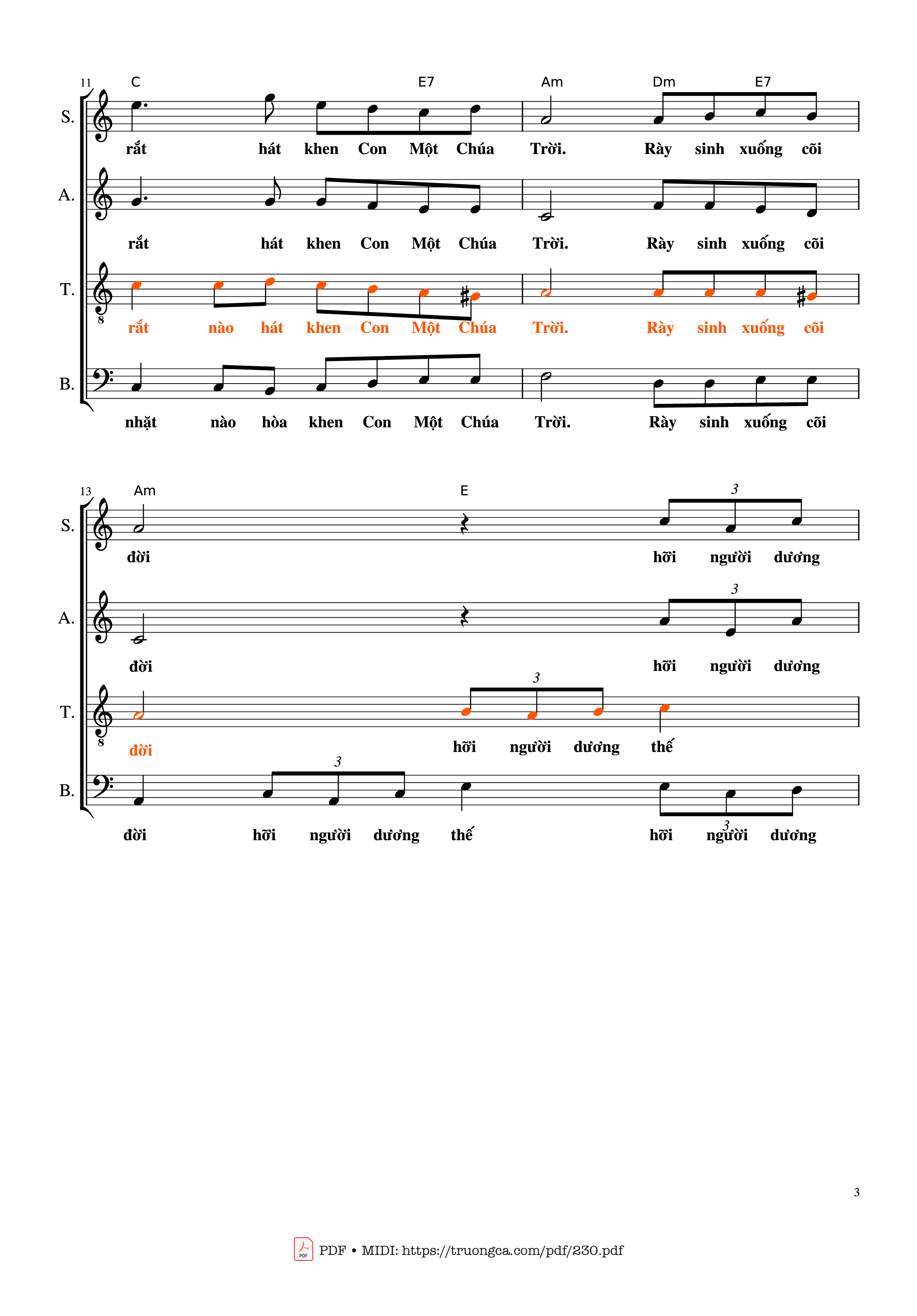 Đây bài ca ngàn trùng Dâng về Thiên Chúa, Trang 3