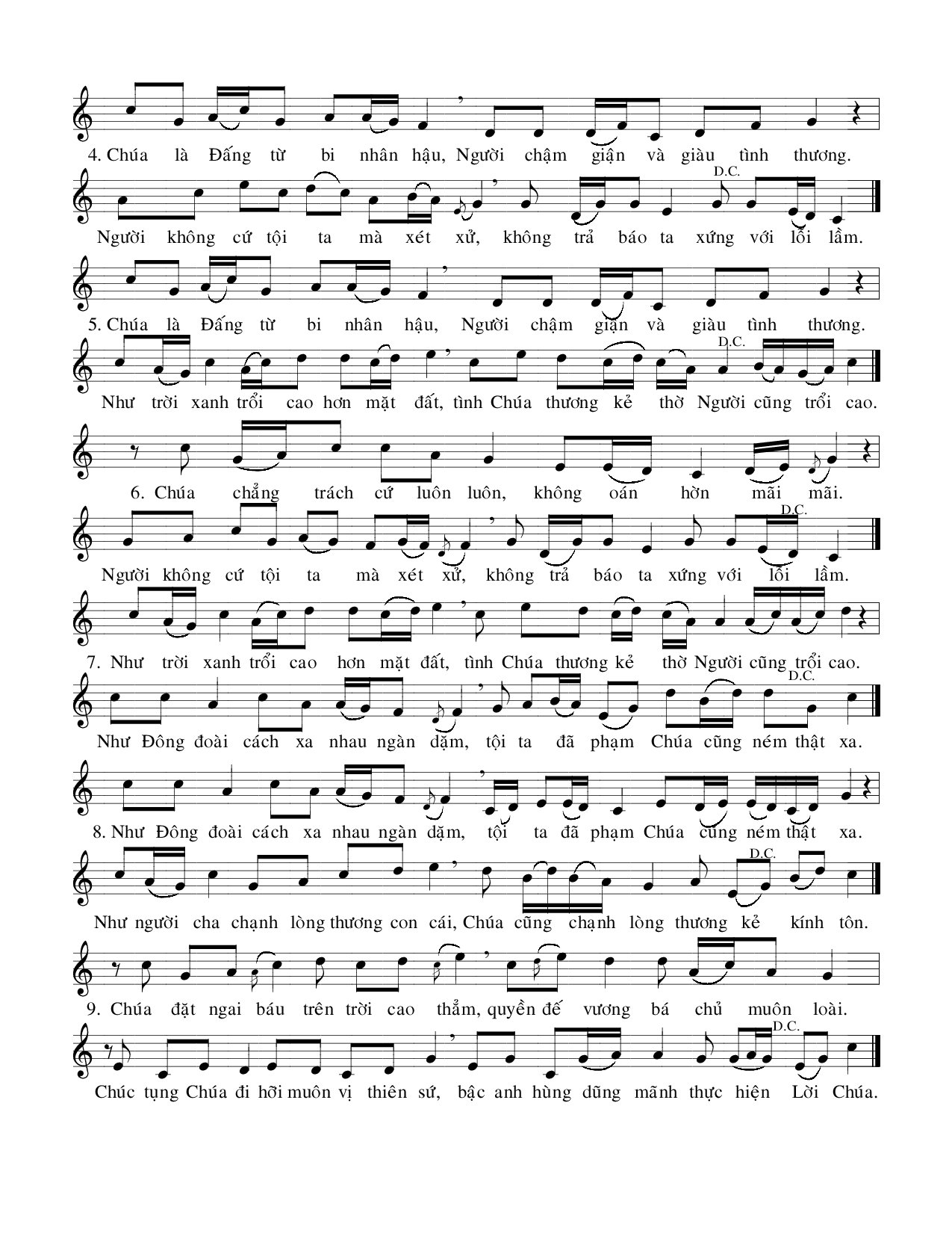 Chúa là Đấng từ bi nhân hậu nhẫn nại bao dung giàu lòng nhân ái, Trang 2