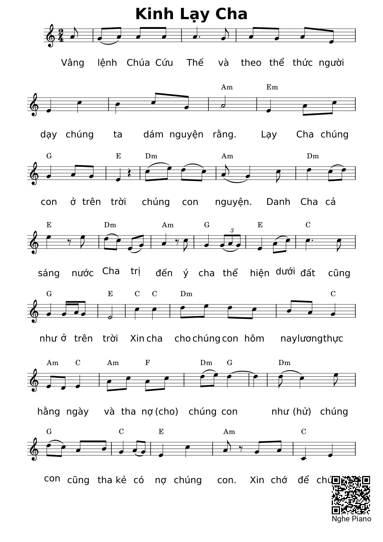 Sheet PDF of Kinh Lạy Cha - Bộ Lễ Ca Lên đi 3