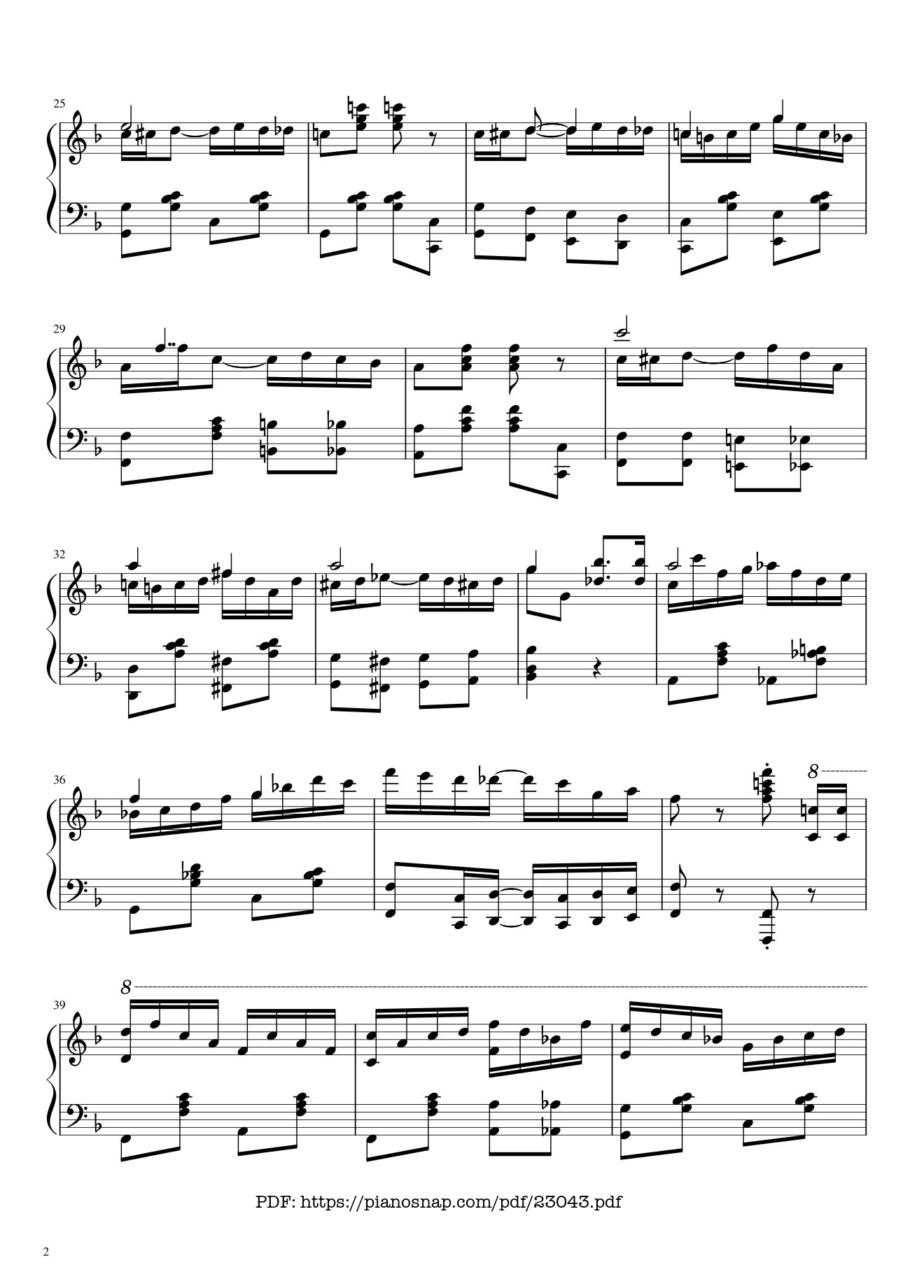Page 2 of Sheet music PDF Happy Birthday To You Sheet Piano Variations - Hazel Nguyen