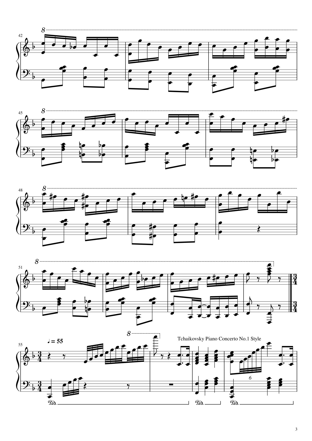 Page 3 of Sheet music PDF Happy Birthday To You Sheet Piano Variations - Hazel Nguyen