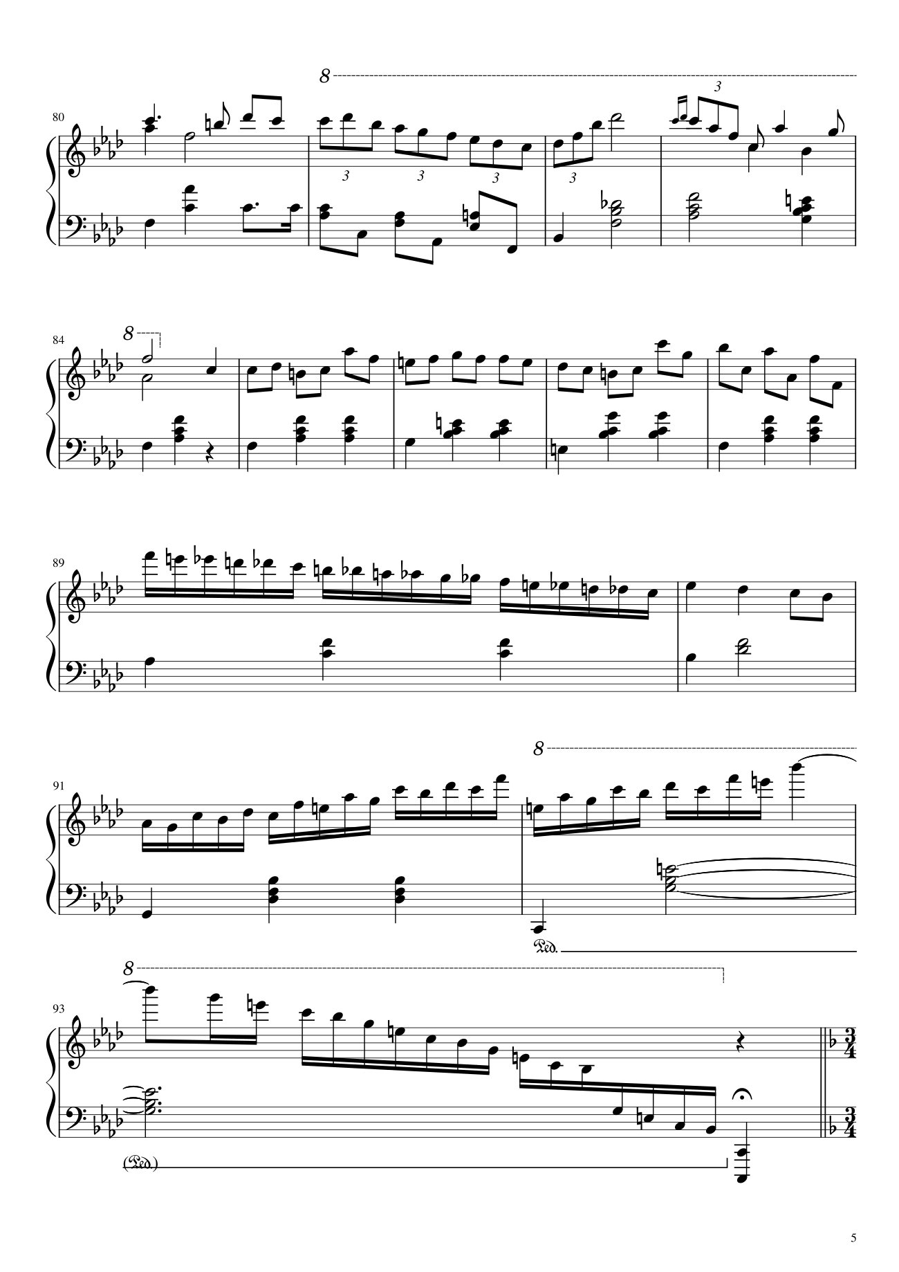 Page 5 of Sheet music PDF Happy Birthday To You Sheet Piano Variations - Hazel Nguyen
