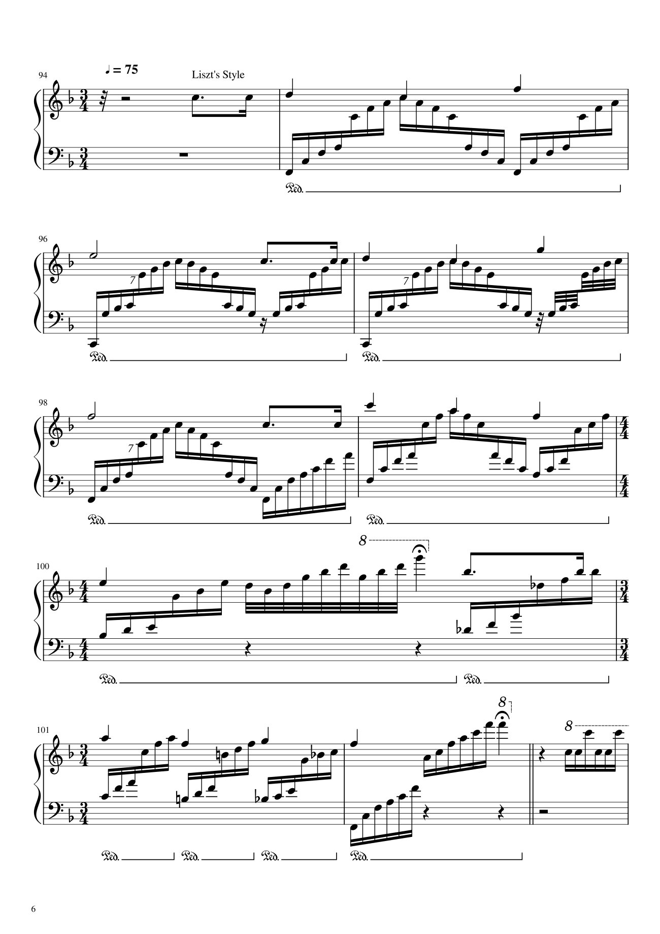 Page 6 of Sheet music PDF Happy Birthday To You Sheet Piano Variations - Hazel Nguyen