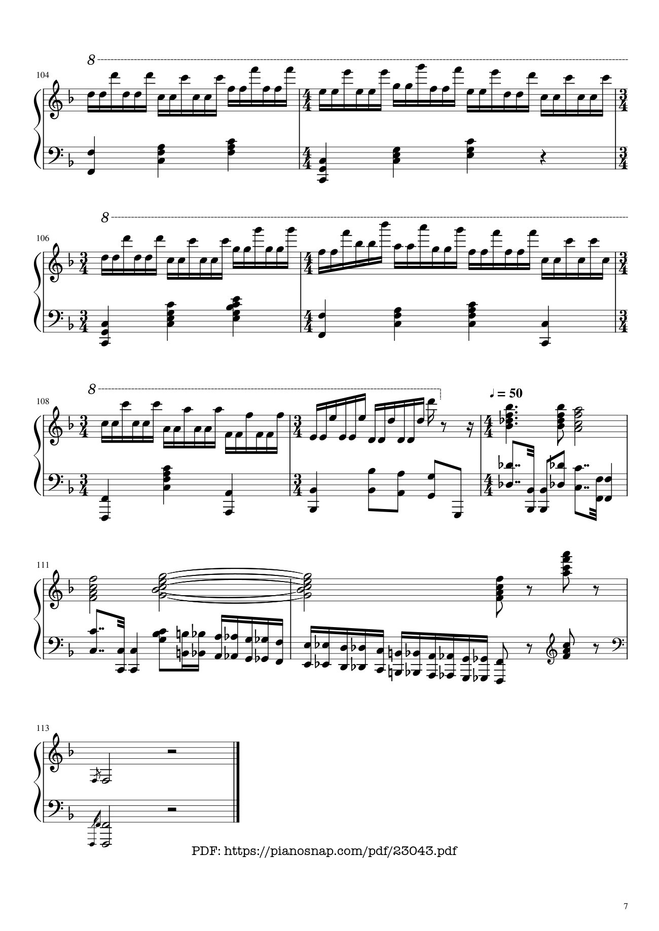 Page 7 of Sheet music PDF Happy Birthday To You Sheet Piano Variations - Hazel Nguyen