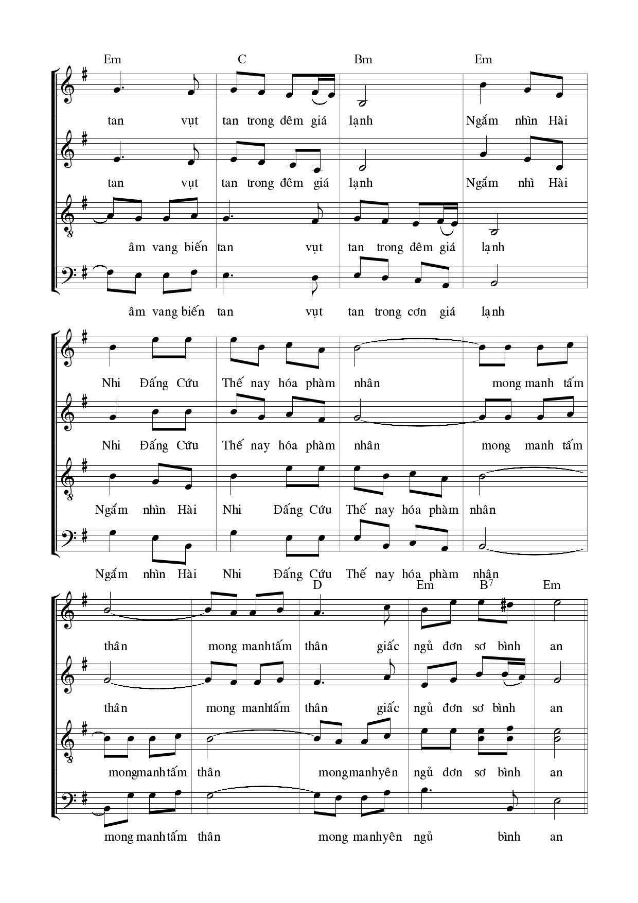 Page 12 of Sheet music PDF Nơi Belem (bè) - Ngọc Linh