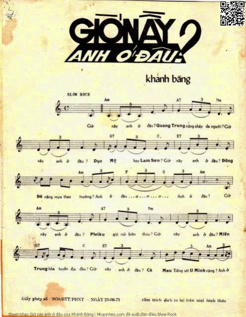 Page 2 of Sheet music PDF Giờ này anh ở đâu - Khánh Băng