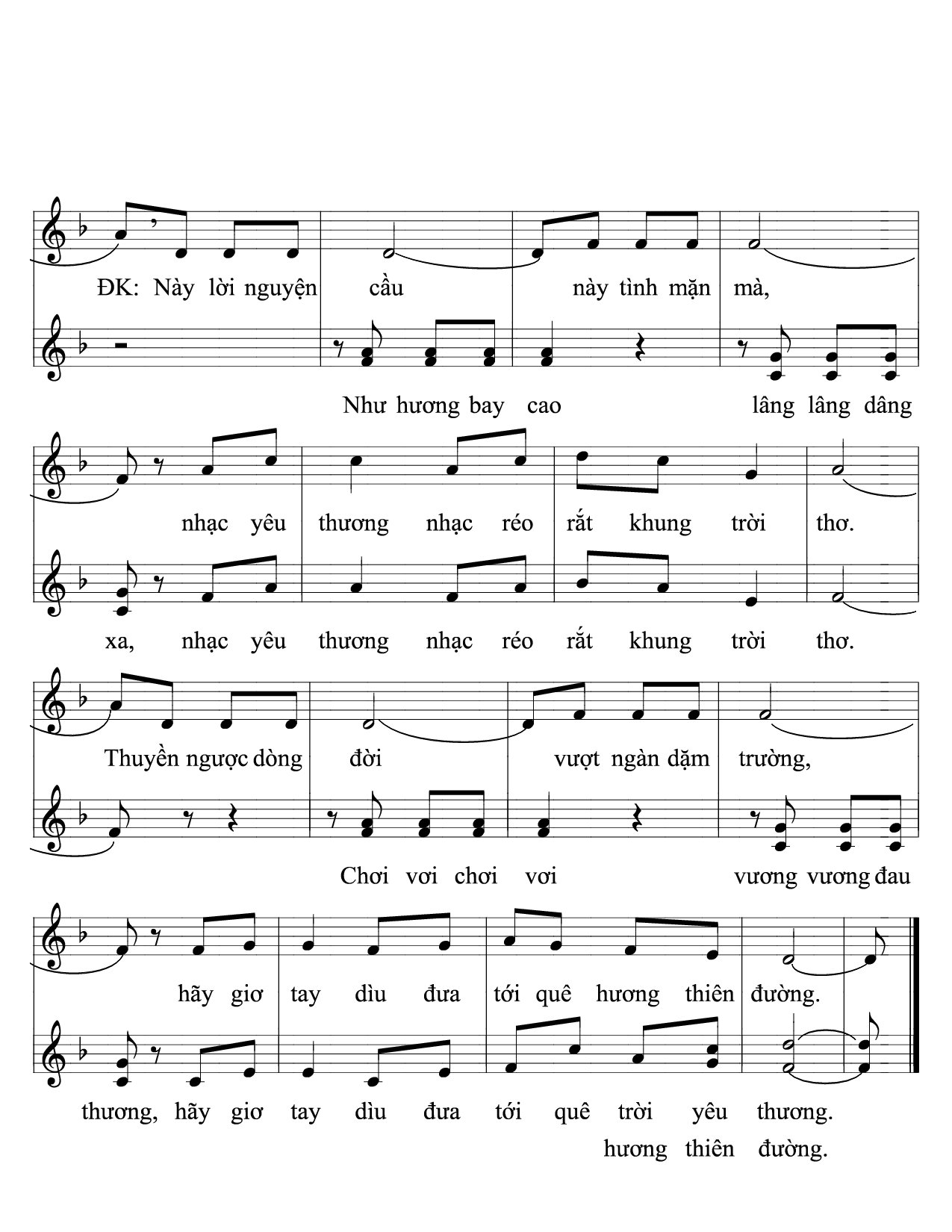 Page 2 of Sheet music PDF Cecilia - Lê Quang Ánh