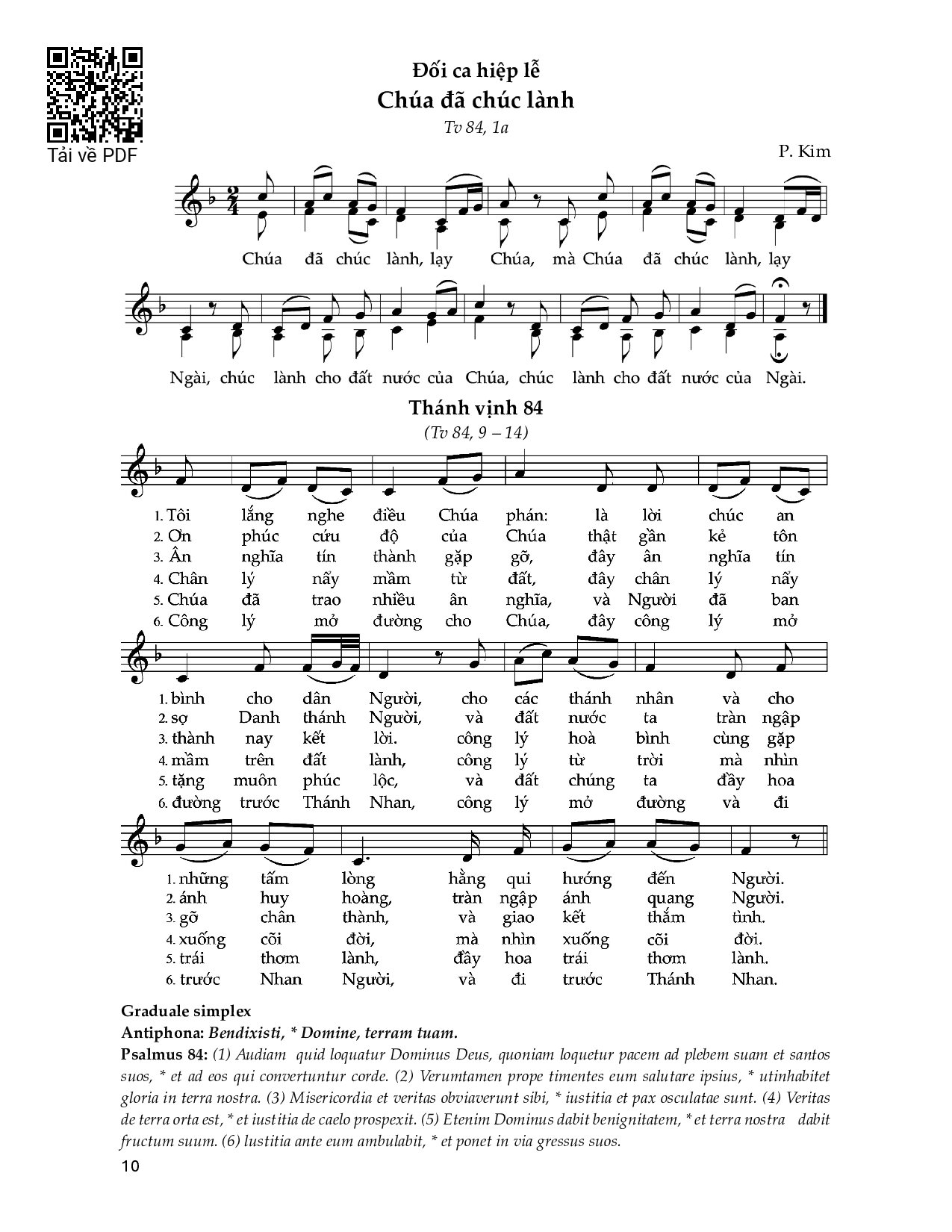 Sheet PDF of Đối Ca Hiệp Lễ Ii (Mùa Vọng)