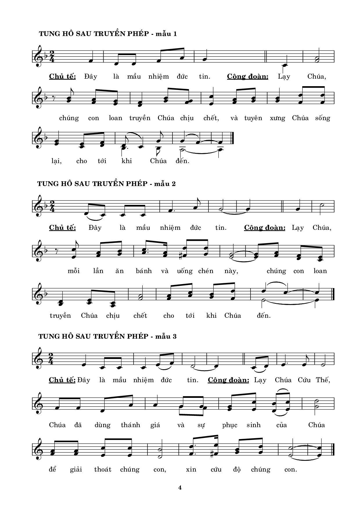 Page 4 of Sheet music PDF Bộ lễ ca lên đi 2 - Kim Long