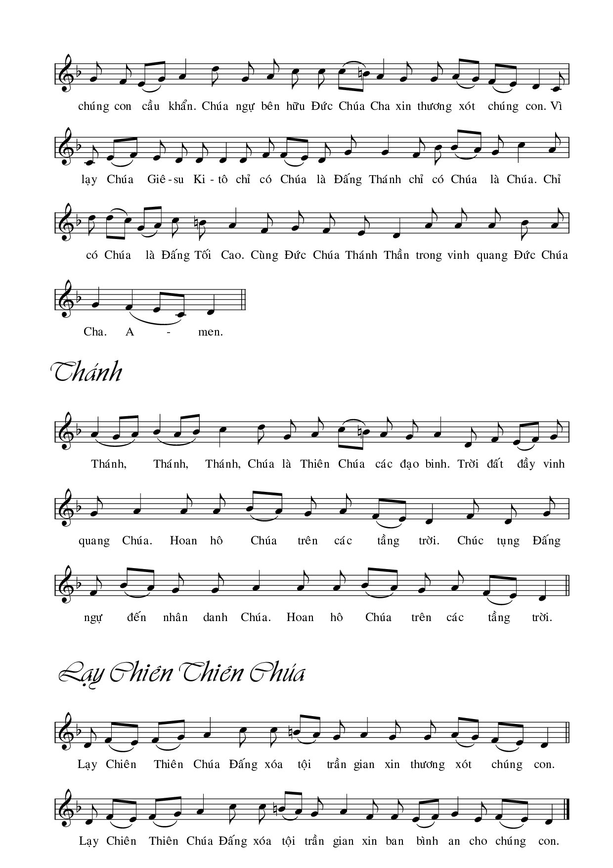 Page 2 of Sheet music PDF Bộ lễ ca lên đi 1 - Kim Long