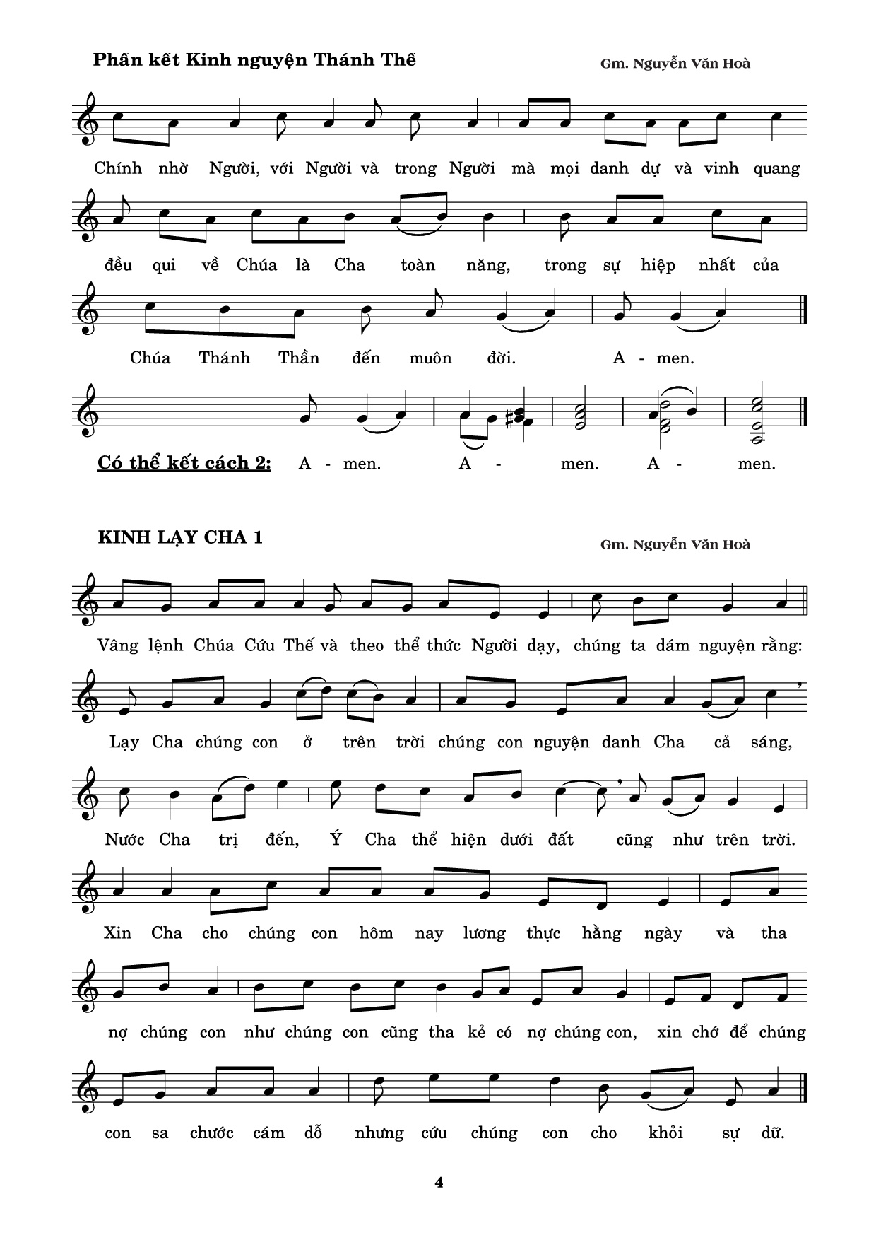 Page 4 of Sheet music PDF Bộ lễ thiên thần (séraphim 2) - Nguyễn Văn Hoà