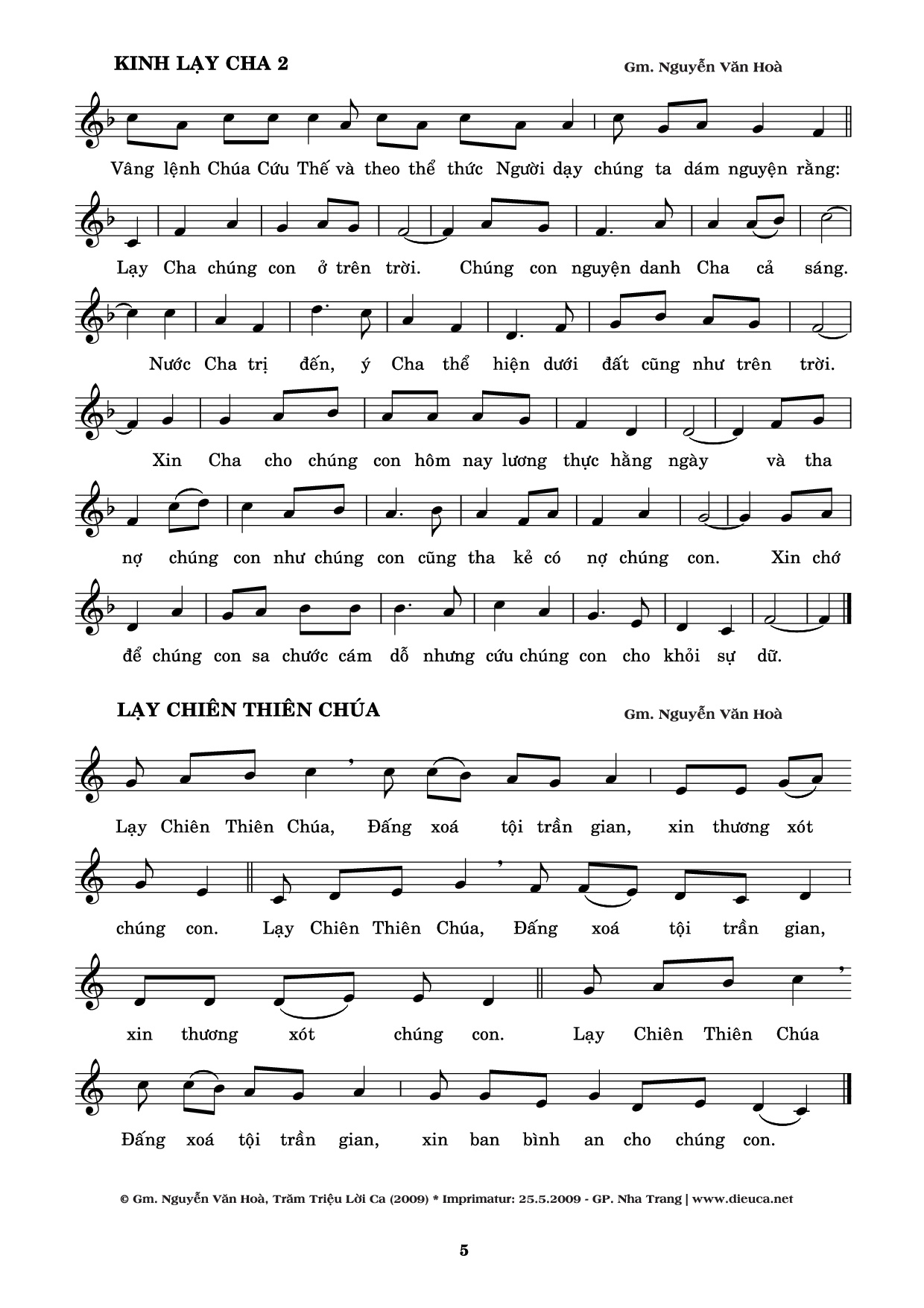 Page 5 of Sheet music PDF Bộ lễ thiên thần (séraphim 2) - Nguyễn Văn Hoà