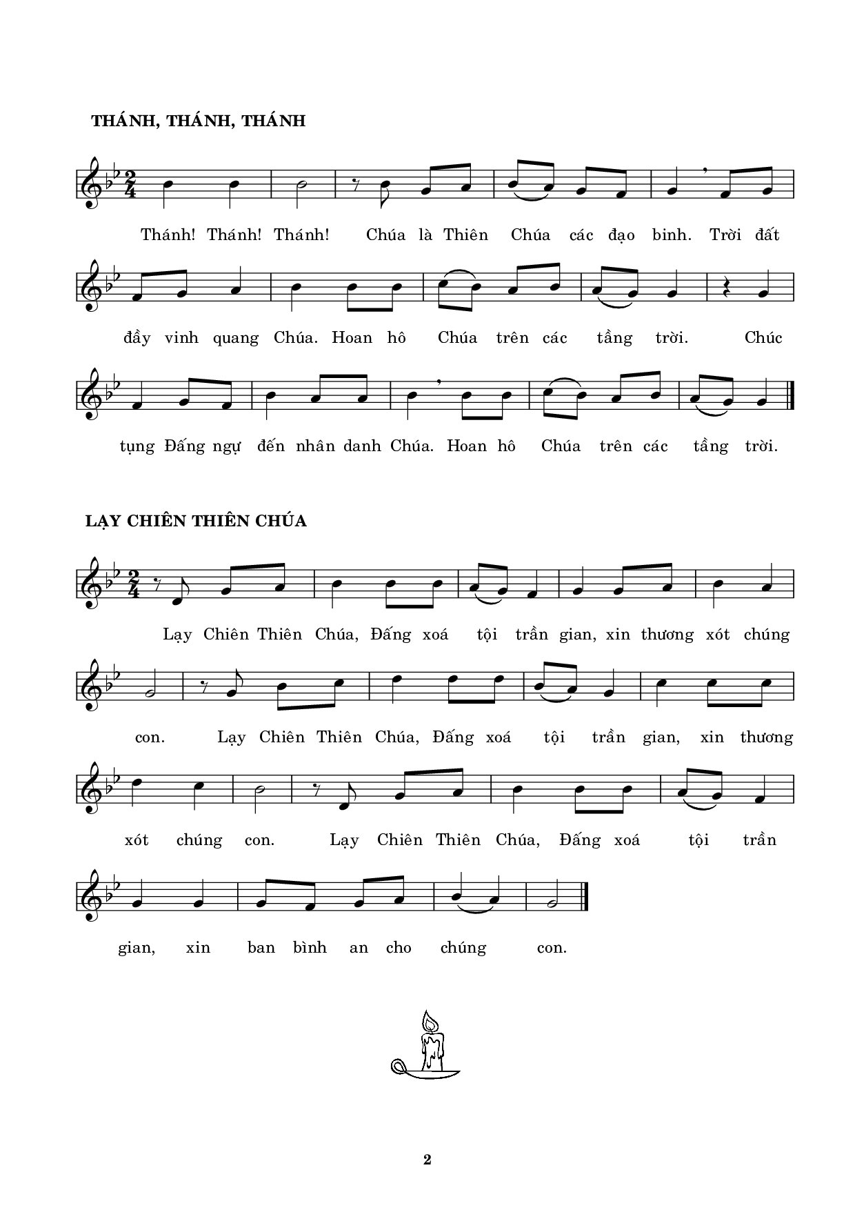 Page 2 of Sheet music PDF Bộ lễ cầu hồn - Mỹ Sơn