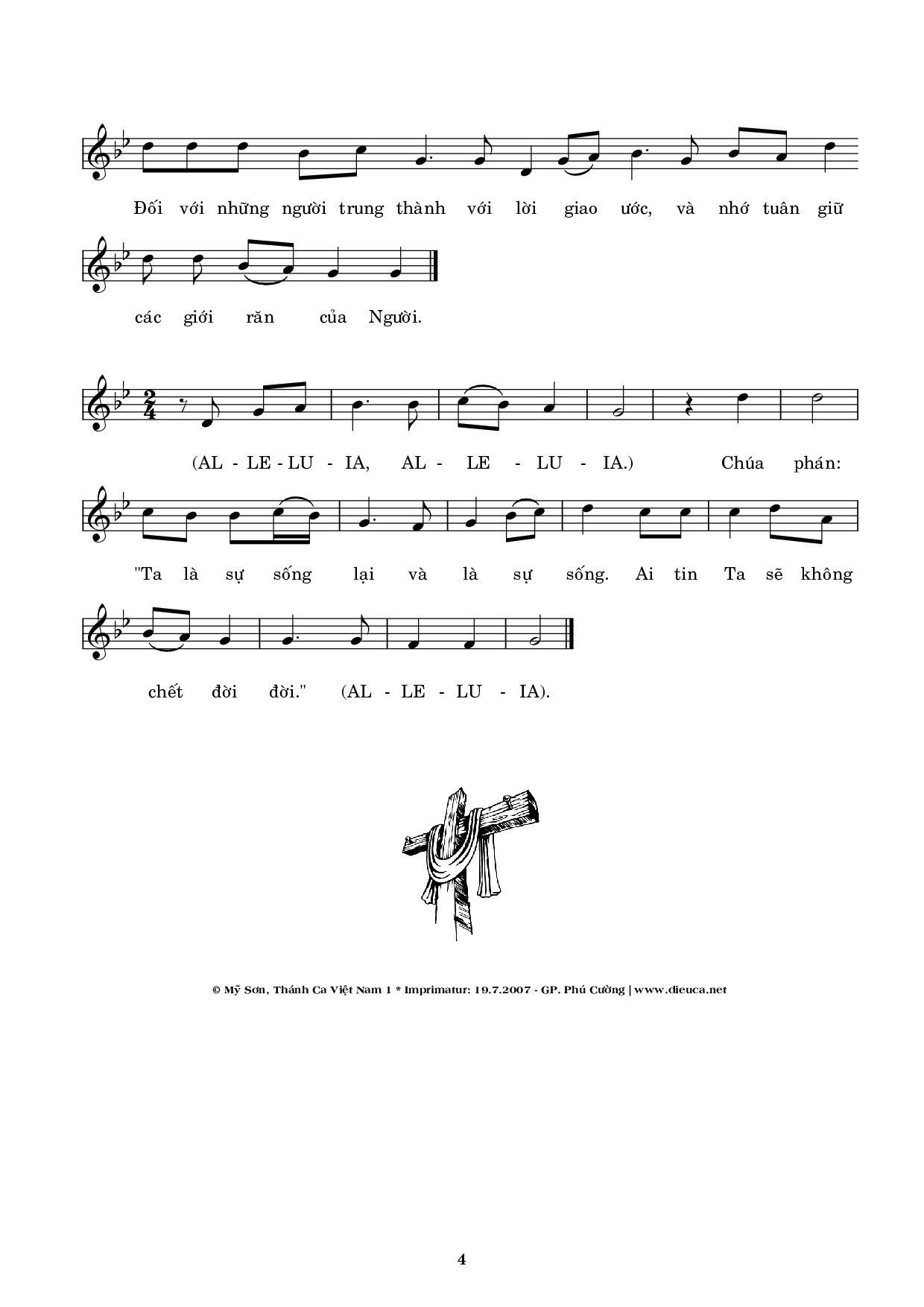 Page 4 of Sheet music PDF Bộ lễ cầu hồn - Mỹ Sơn