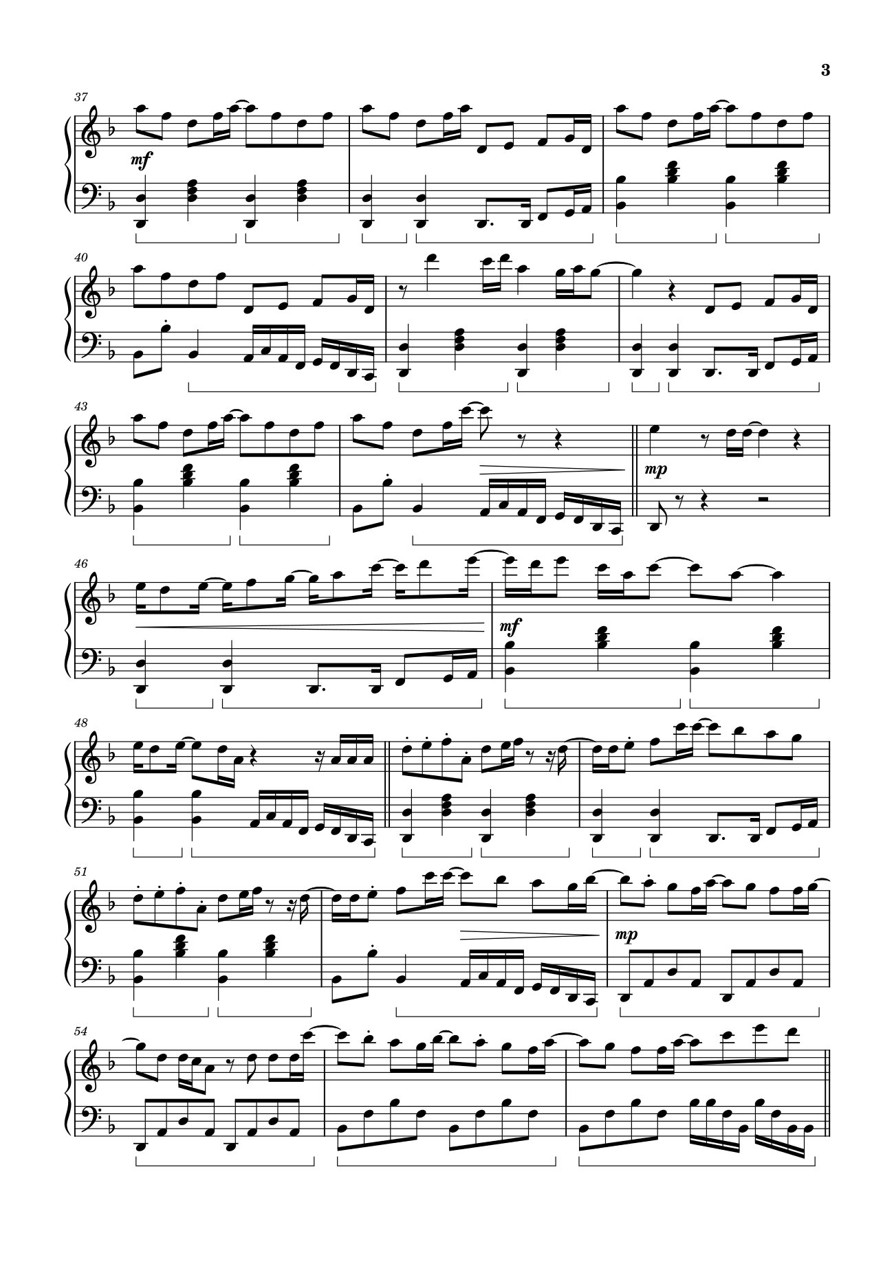 Page 3 of Sheet music PDF Standing Next to You Sheet Piano - Jung Kook (BTS)