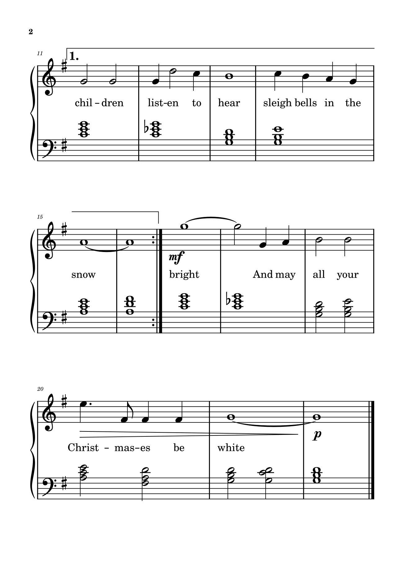 Page 2 of Sheet music PDF White Christmas Sheet Piano - Bing Crosby