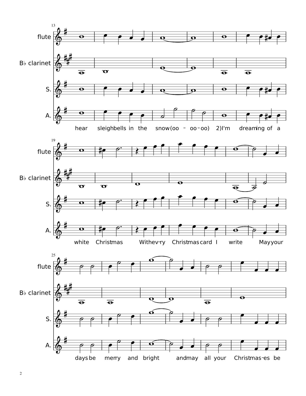 Page 2 of Sheet music PDF White Christmas - Joopiest