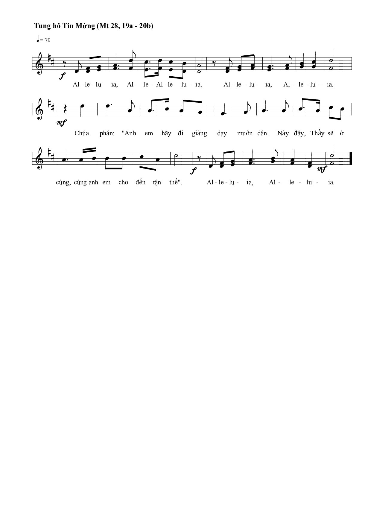 Page 2 of Sheet music PDF Thượng Tế muôn đời (Thánh Vịnh 109) - Dấu Chân