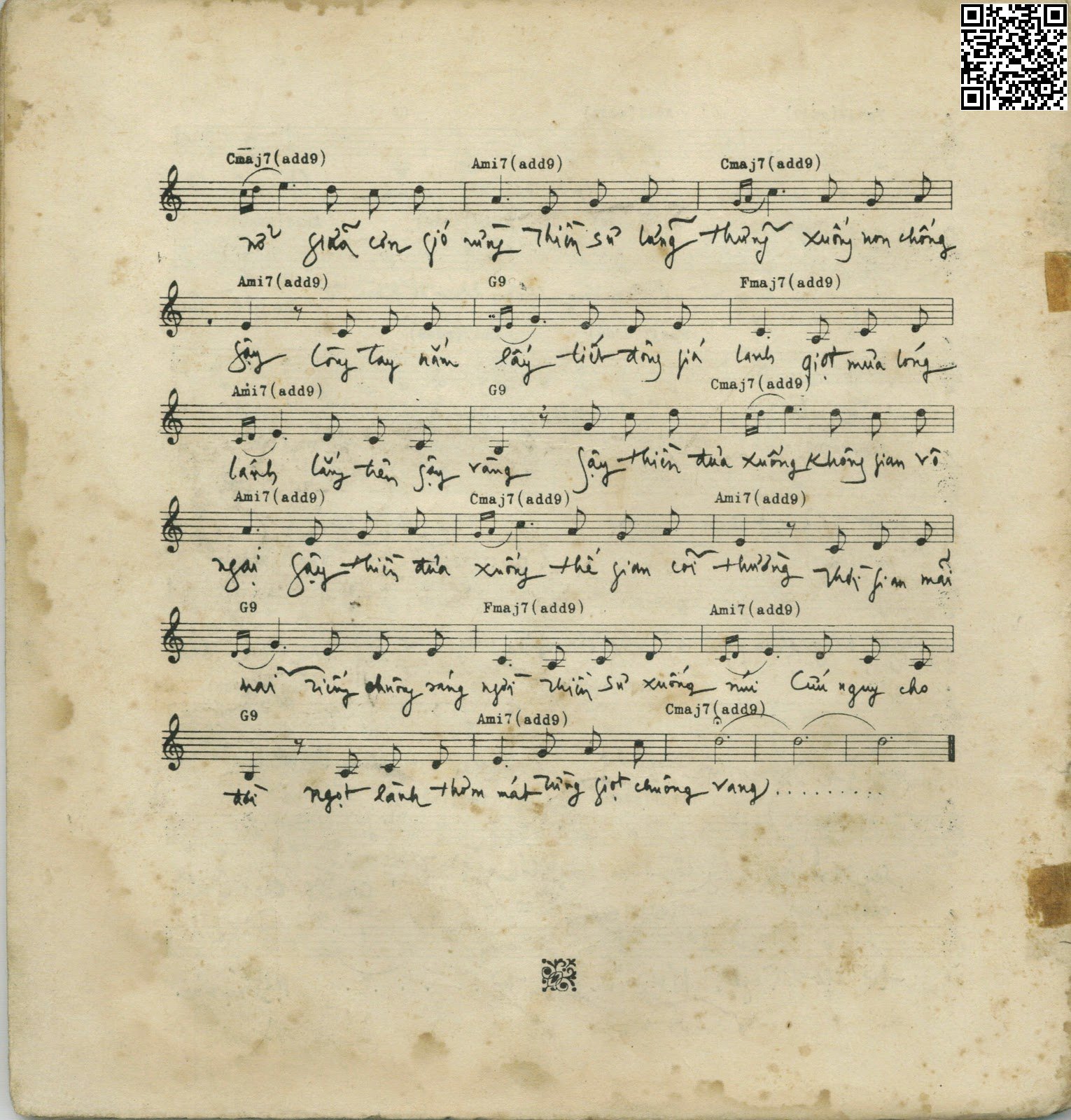 Page 3 of Sheet music PDF Giọt chuông Cam Lộ (Đạo ca 8) - Phạm Duy