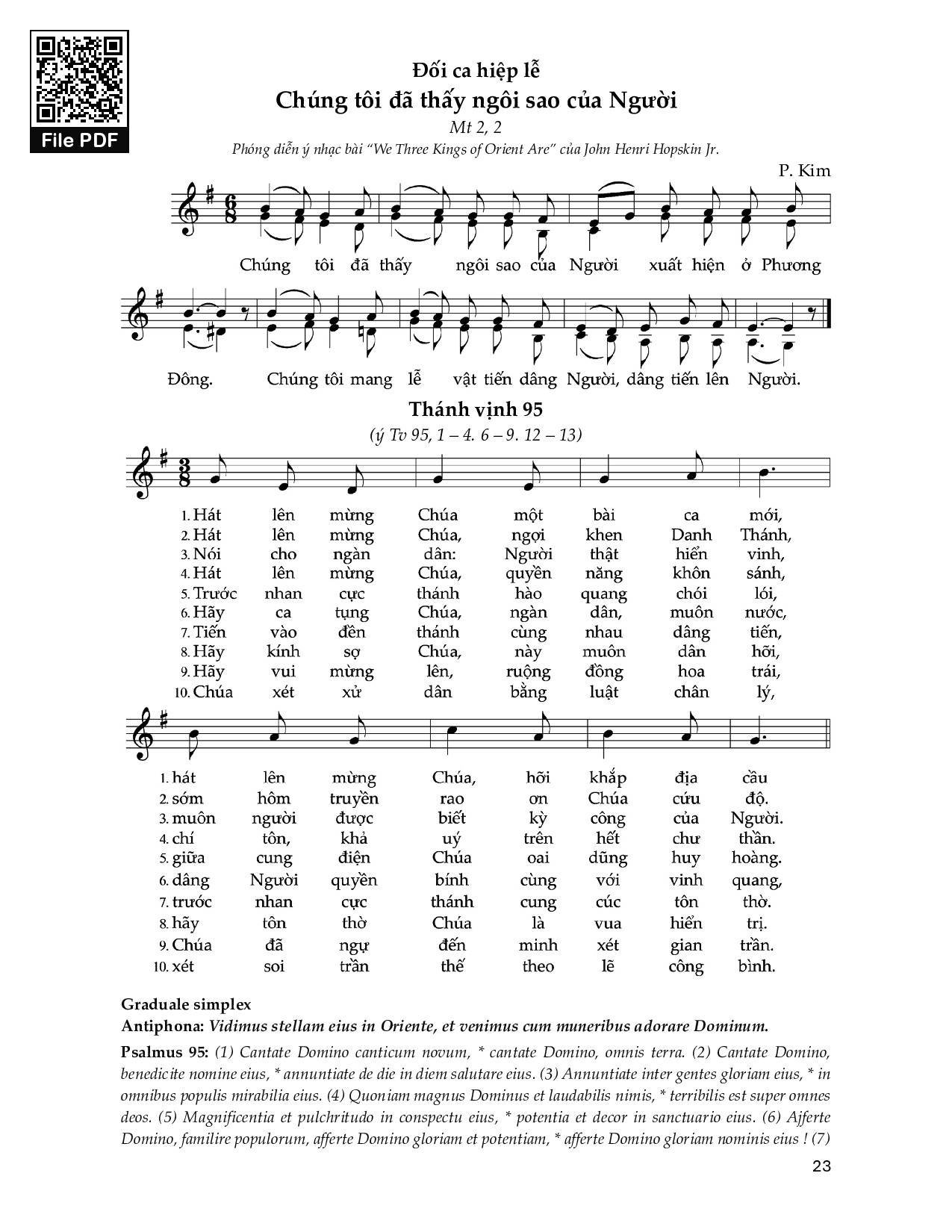 Đối Ca Hiệp Lễ (Lễ Hiển Linh)