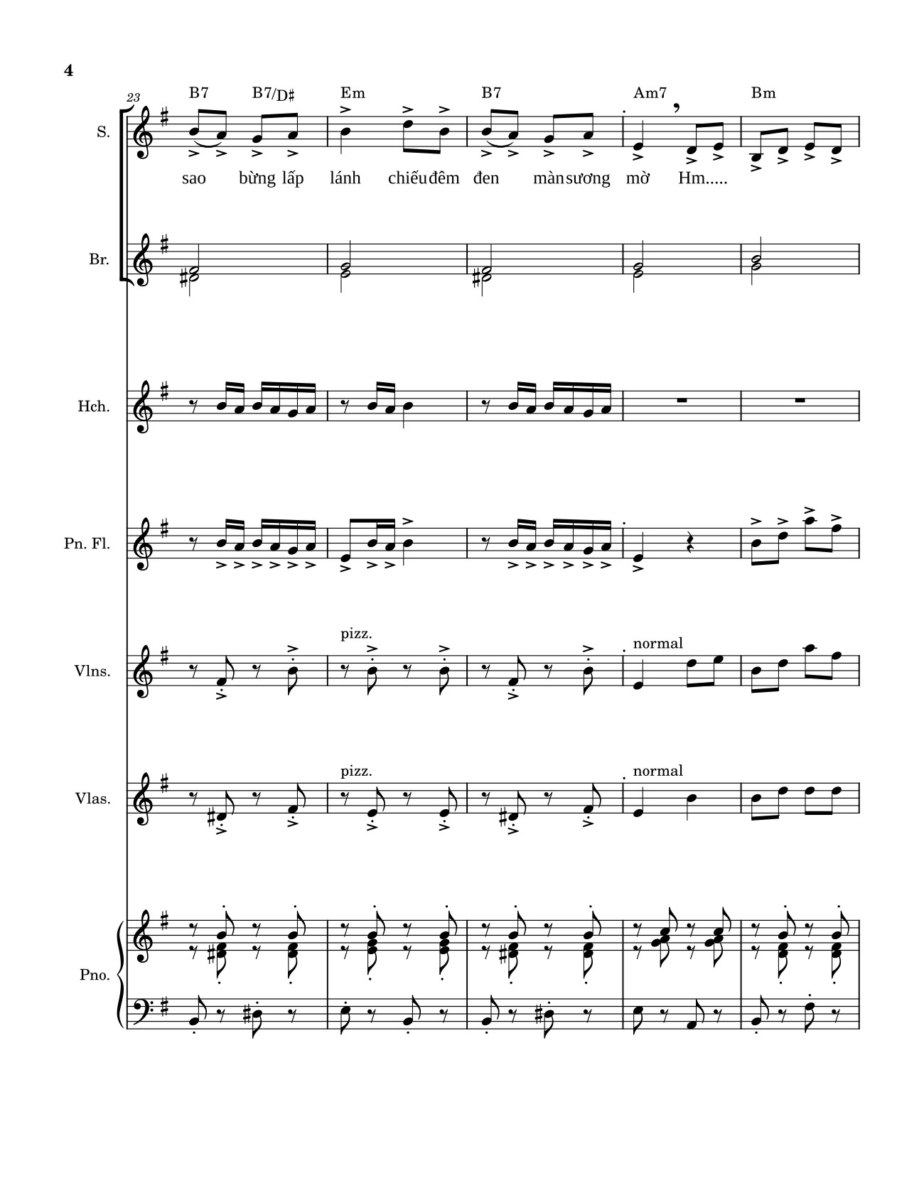 Đêm thâu gió vi vu lùa trong sương gió âm u lùa đêm đông, Trang 7