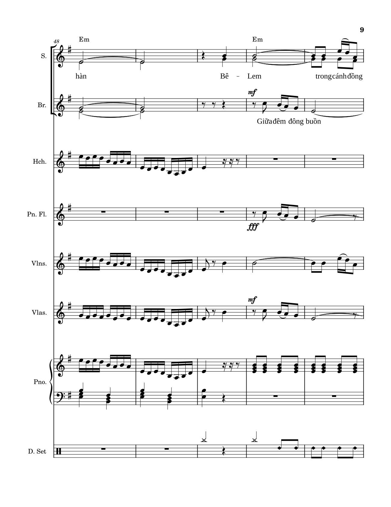 Đêm thâu gió vi vu lùa trong sương gió âm u lùa đêm đông, Trang 12