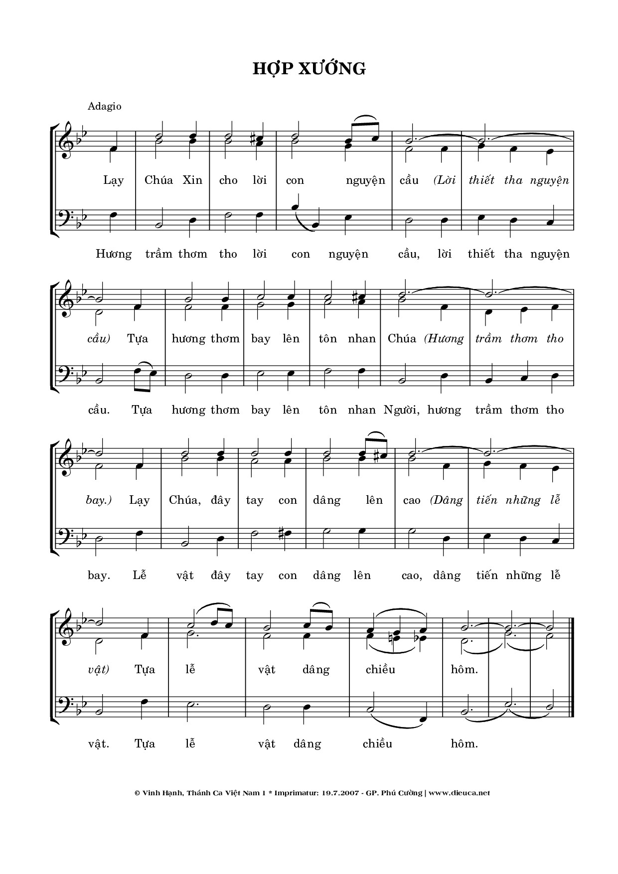 Lạy Chúa xin cho lời con nguyện cầu   Tựa hương thơm bay lên tôn nhan Chúa   Lạy Chúa đây, Trang 2