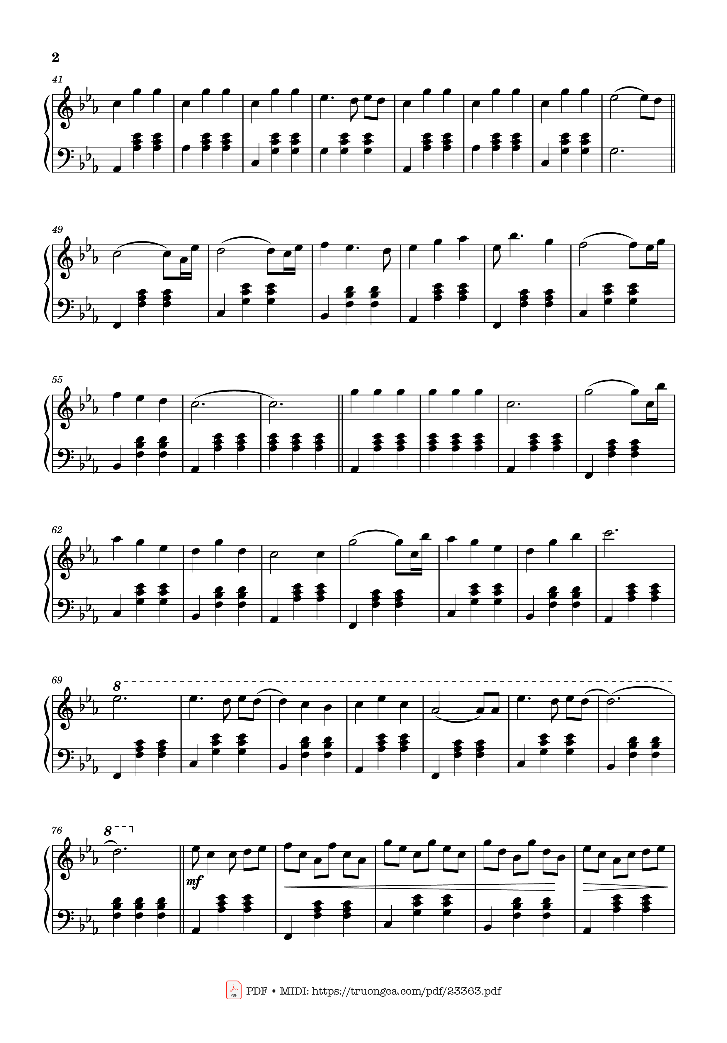 Page 2 of Sheet music PDF Idea 22 Sheet Piano - Gibran Alcocer